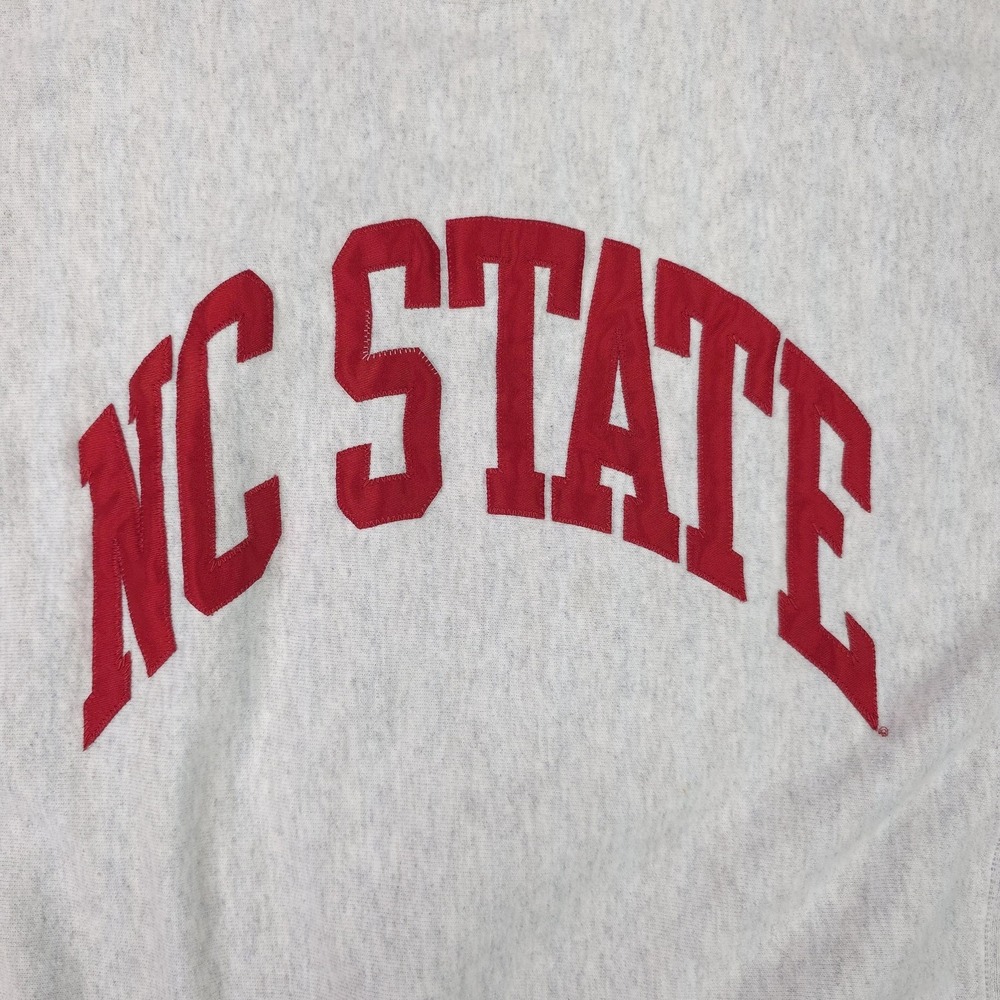 NC State Wolfpack Sweatshirt Mens Small Gray NCAA College Champion Reverse Weave - Picture 4 of 14